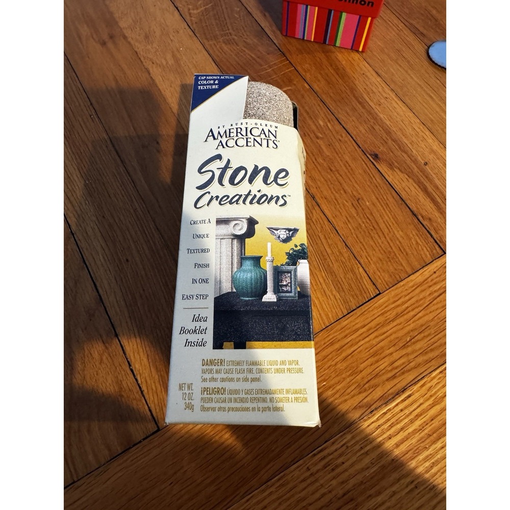 Vintage Rustoleum Stone Creations‎ Pebble Color Spray Can NIB 2001 NOS 12 Oz